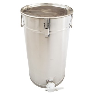 50 kg honey tank with plastic gate and sealing lid - Swiss Biene
